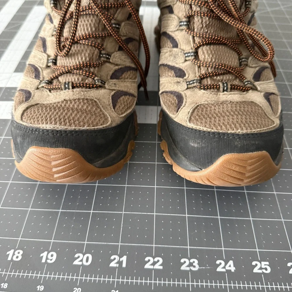 Merrell Moab 3 Mid Waterproof Mens Hiking Boots Brown Vibram J036549 Size 10.5